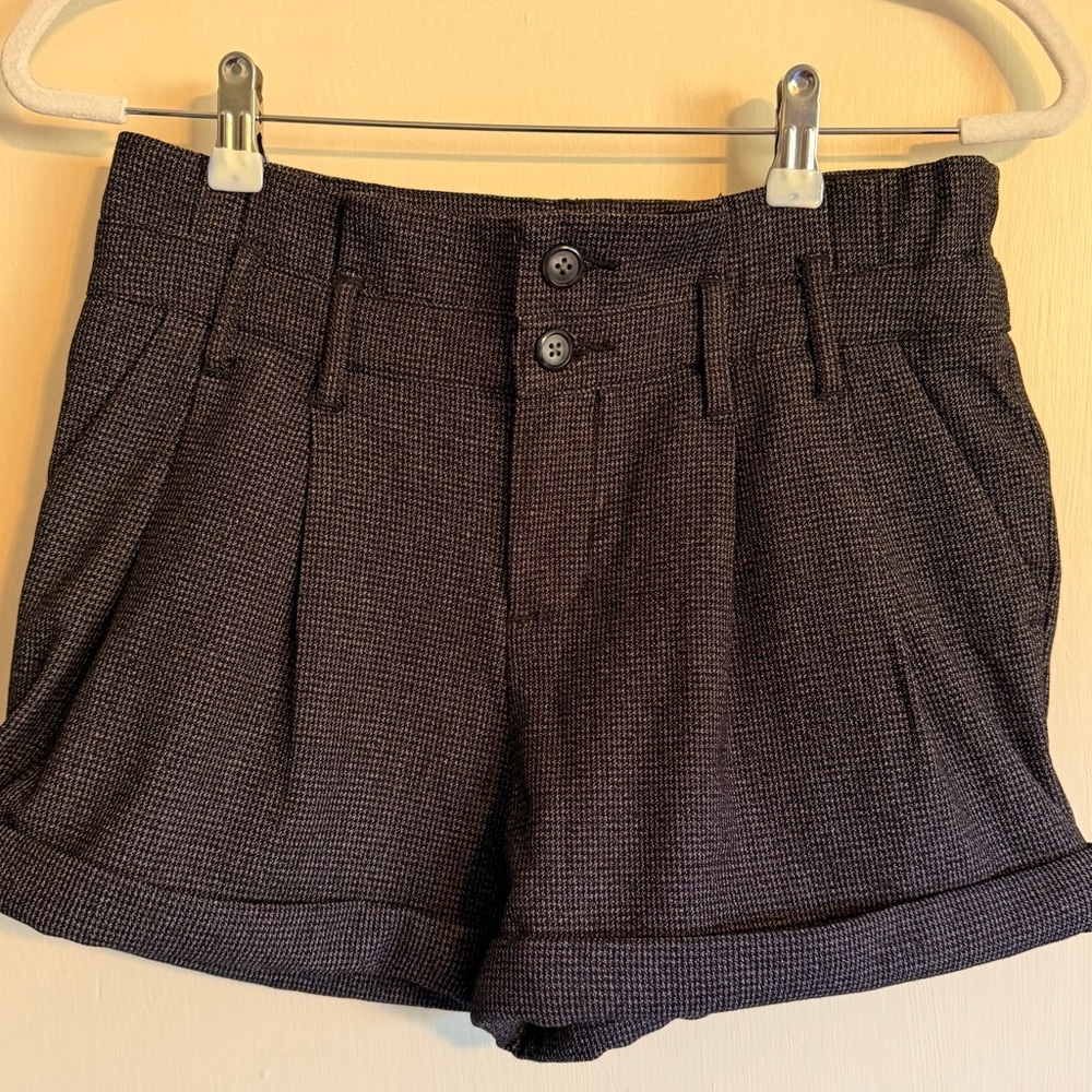 Free People "Check It Out" Houndstooth Shorts
